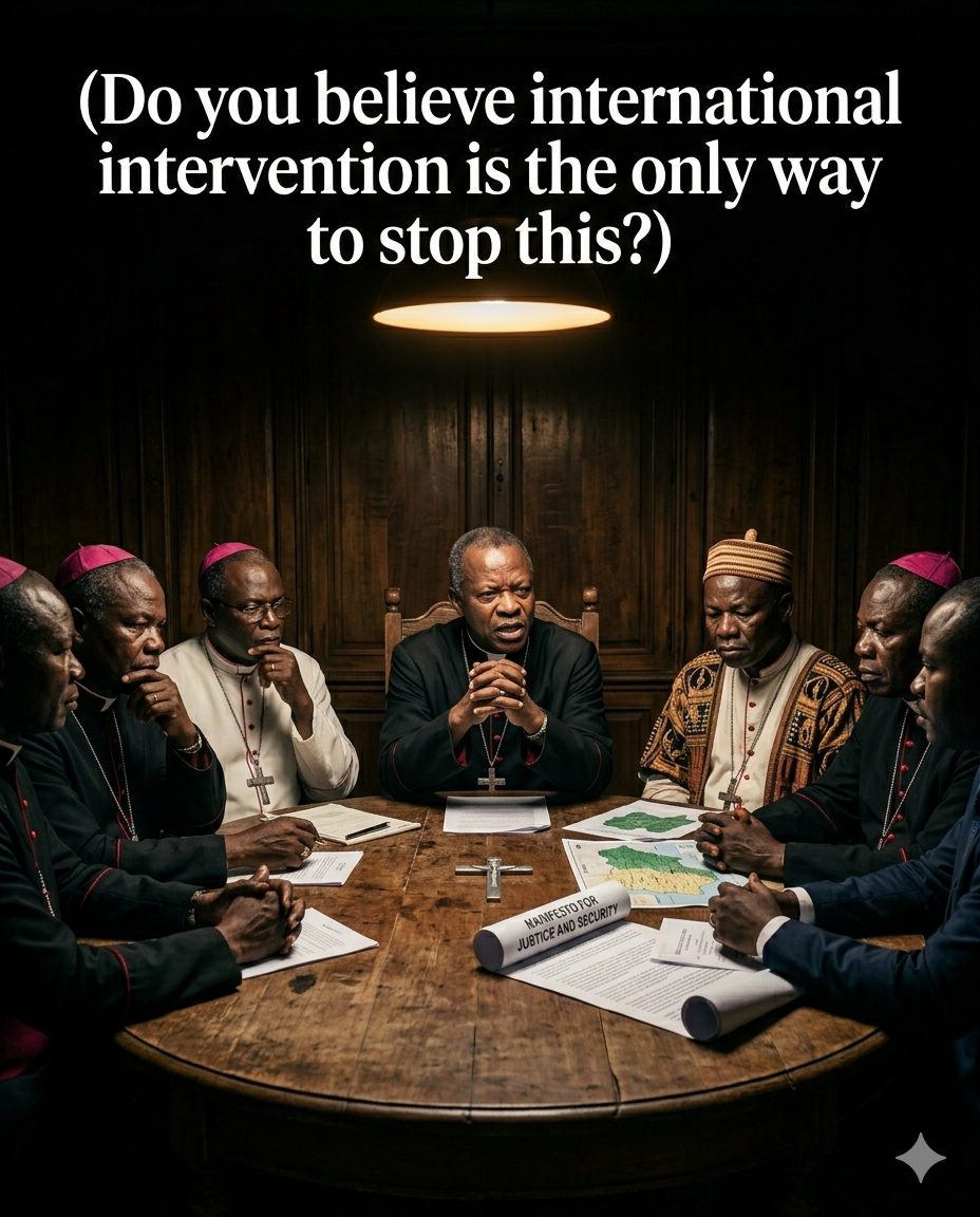 Do you believe international intervention is the only way to stop this?